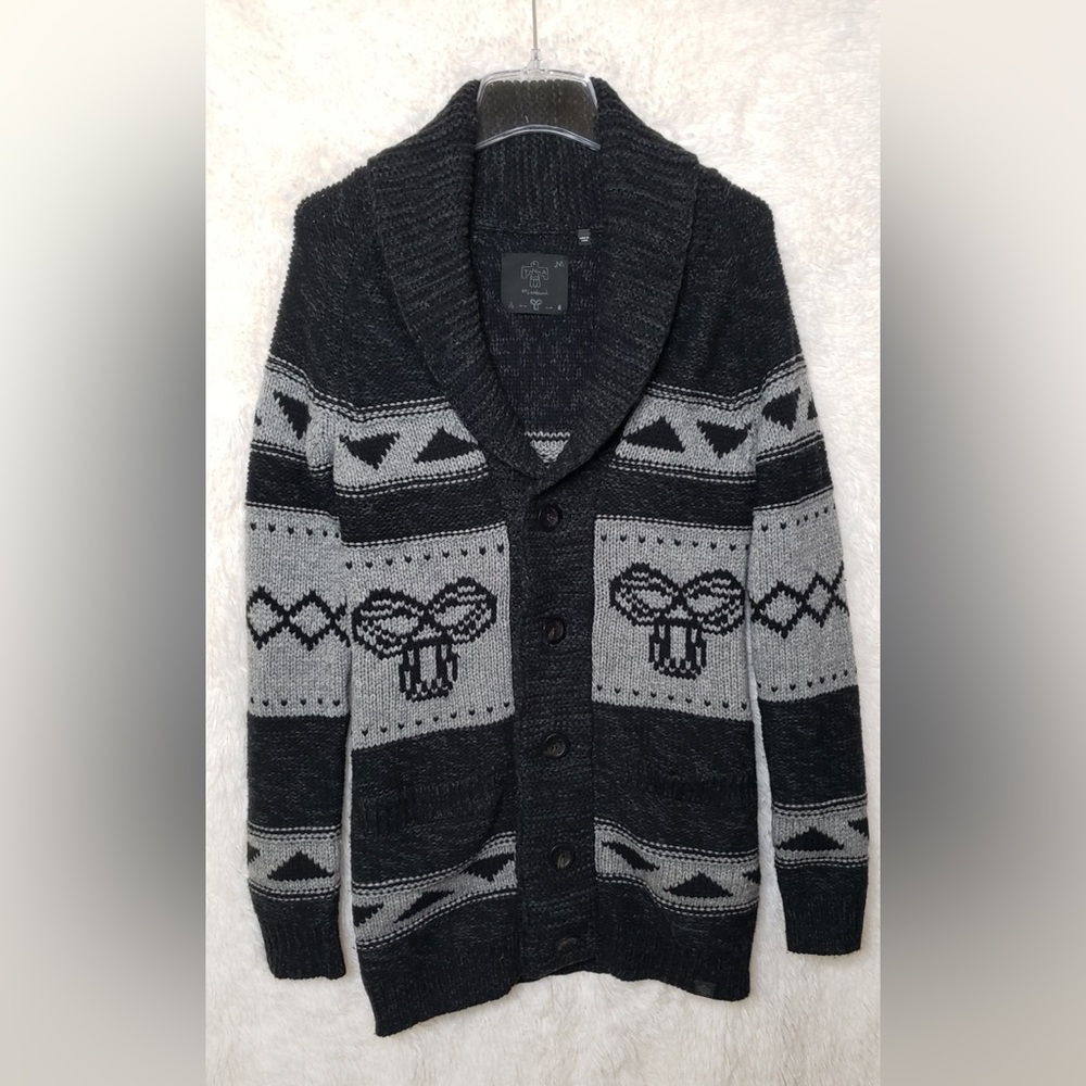 TNA By Aritzia Vintage Lambswool Sea To Sky   Cardigan Sweater Size Medium